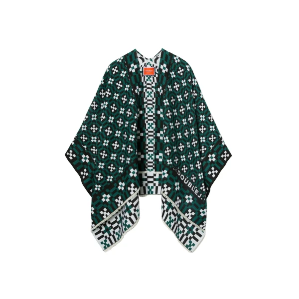 Soul Poncho in Byte Green