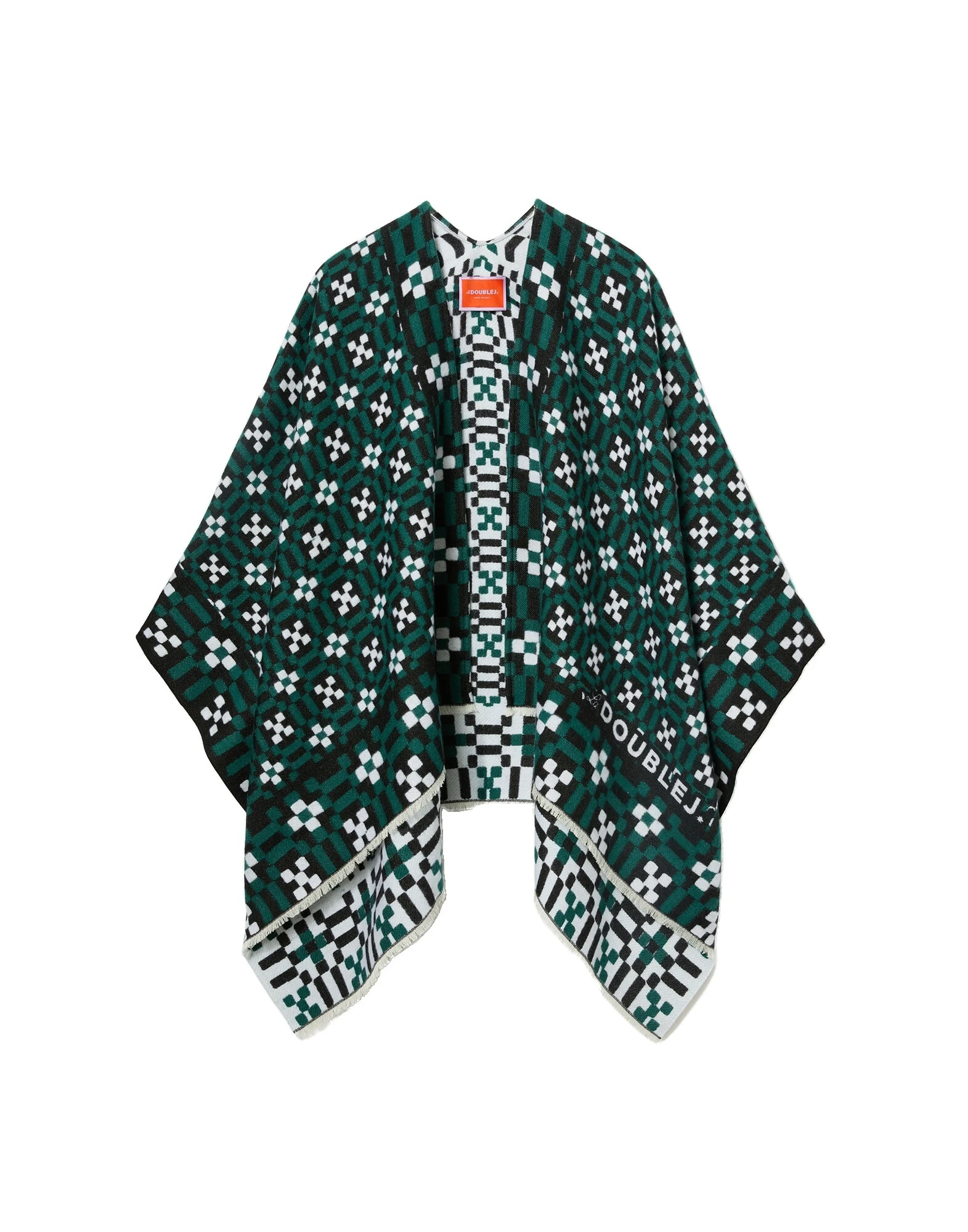 La DoubleJ Soul Poncho in Byte Green at Luxury Shoes La DoubleJ Soul Poncho in Byte Green at Luxury Shoes