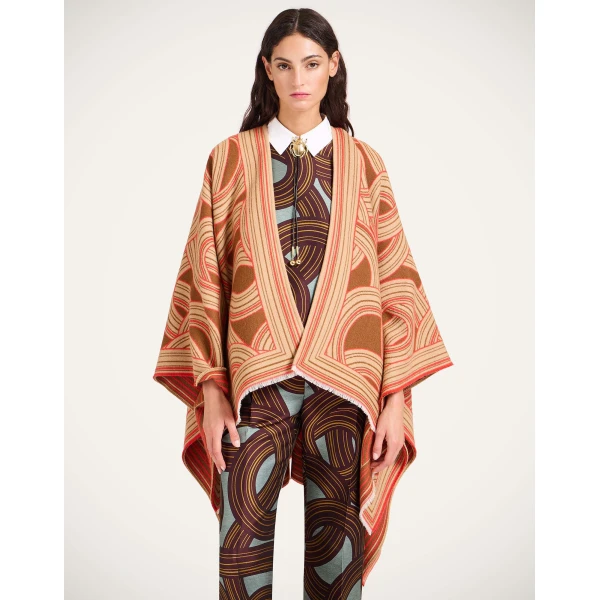 La DoubleJ Soul Poncho in Montecarlo Camel at Luxury Shoes 