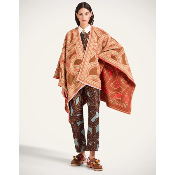 La DoubleJ Soul Poncho in Montecarlo Camel at Luxury Shoes 