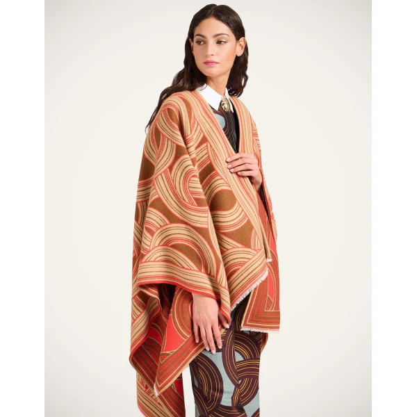 La DoubleJ Soul Poncho in Montecarlo Camel at Luxury Shoes 