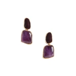 La DoubleJ Spells Earrings in 24K Gold Plate And Amethyst at Luxury Shoes La DoubleJ Spells Earrings in 24K Gold Plate And Amethyst at Luxury Shoes