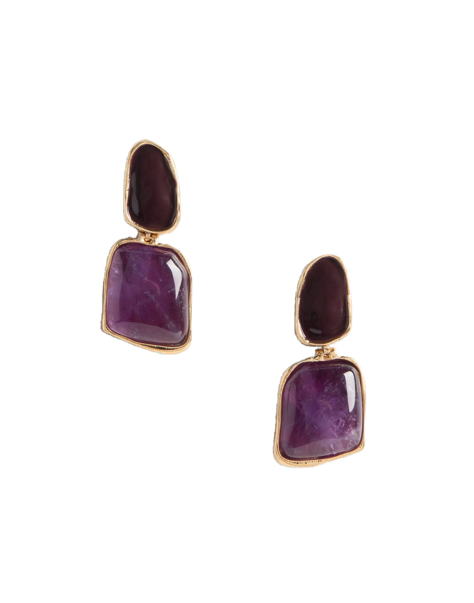 La DoubleJ Spells Earrings in 24K Gold Plate And Amethyst at Luxury Shoes La DoubleJ Spells Earrings in 24K Gold Plate And Amethyst at Luxury Shoes