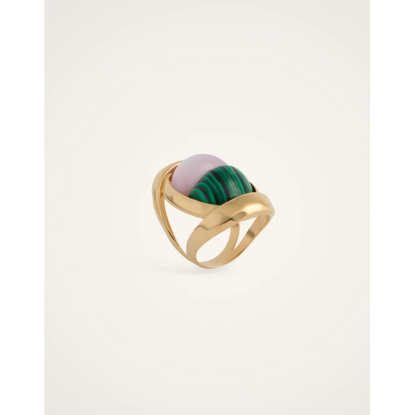 La DoubleJ Spells Ring in 24K Gold Plate