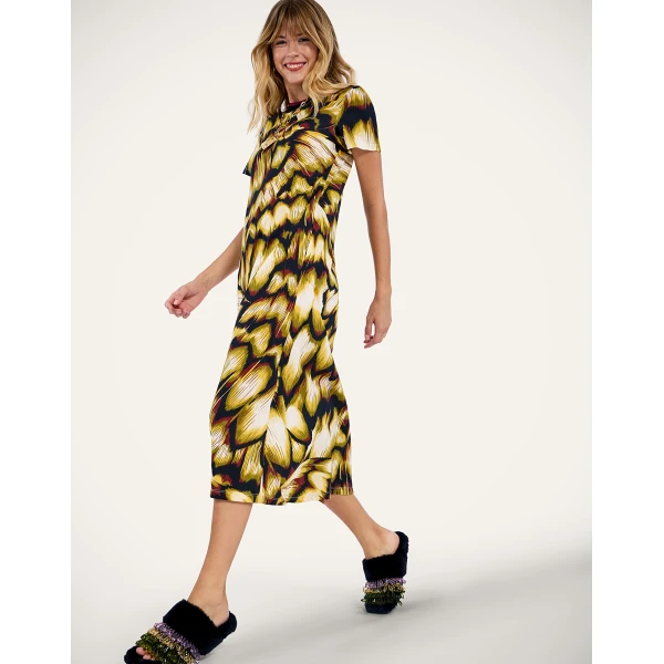 La DoubleJ Sporty Swing Dress in Monarch Black, view 4
