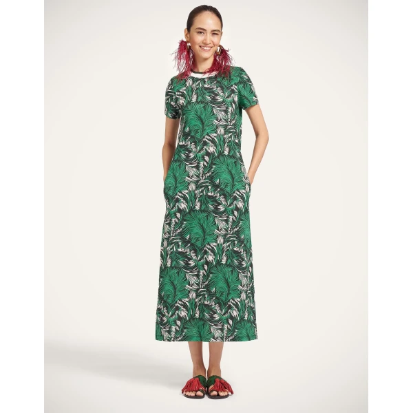 La DoubleJ Sporty Swing Dress in Quill Green at Luxury Shoes 