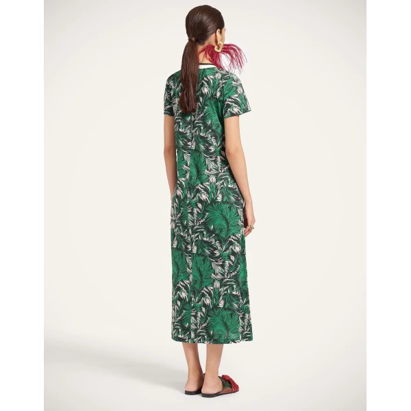La DoubleJ Sporty Swing Dress in Quill Green at Luxury Shoes 