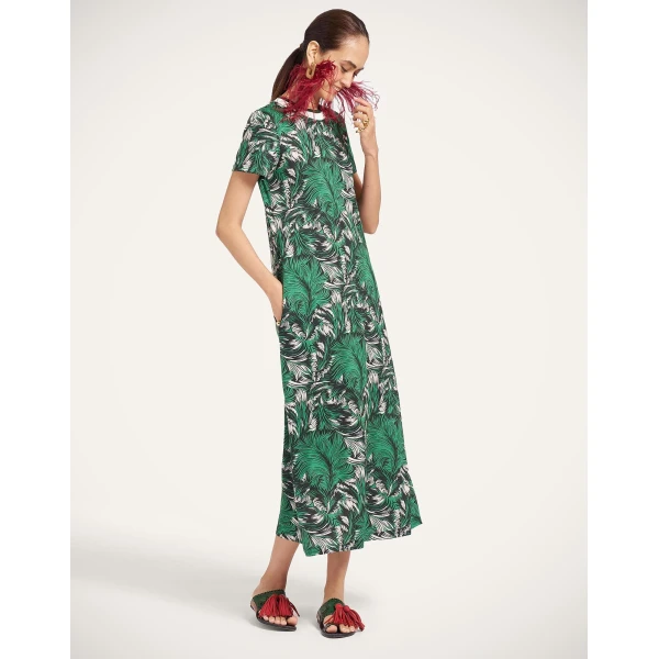 La DoubleJ Sporty Swing Dress in Quill Green at Luxury Shoes 