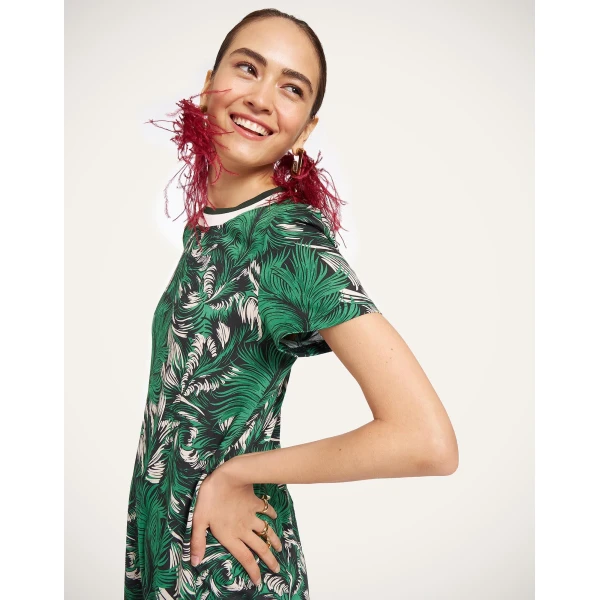 La DoubleJ Sporty Swing Dress in Quill Green at Luxury Shoes 