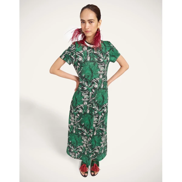 La DoubleJ Sporty Swing Dress in Quill Green at Luxury Shoes 