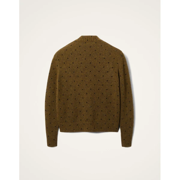 La DoubleJ Starlet Sweater in Military Green, view 6