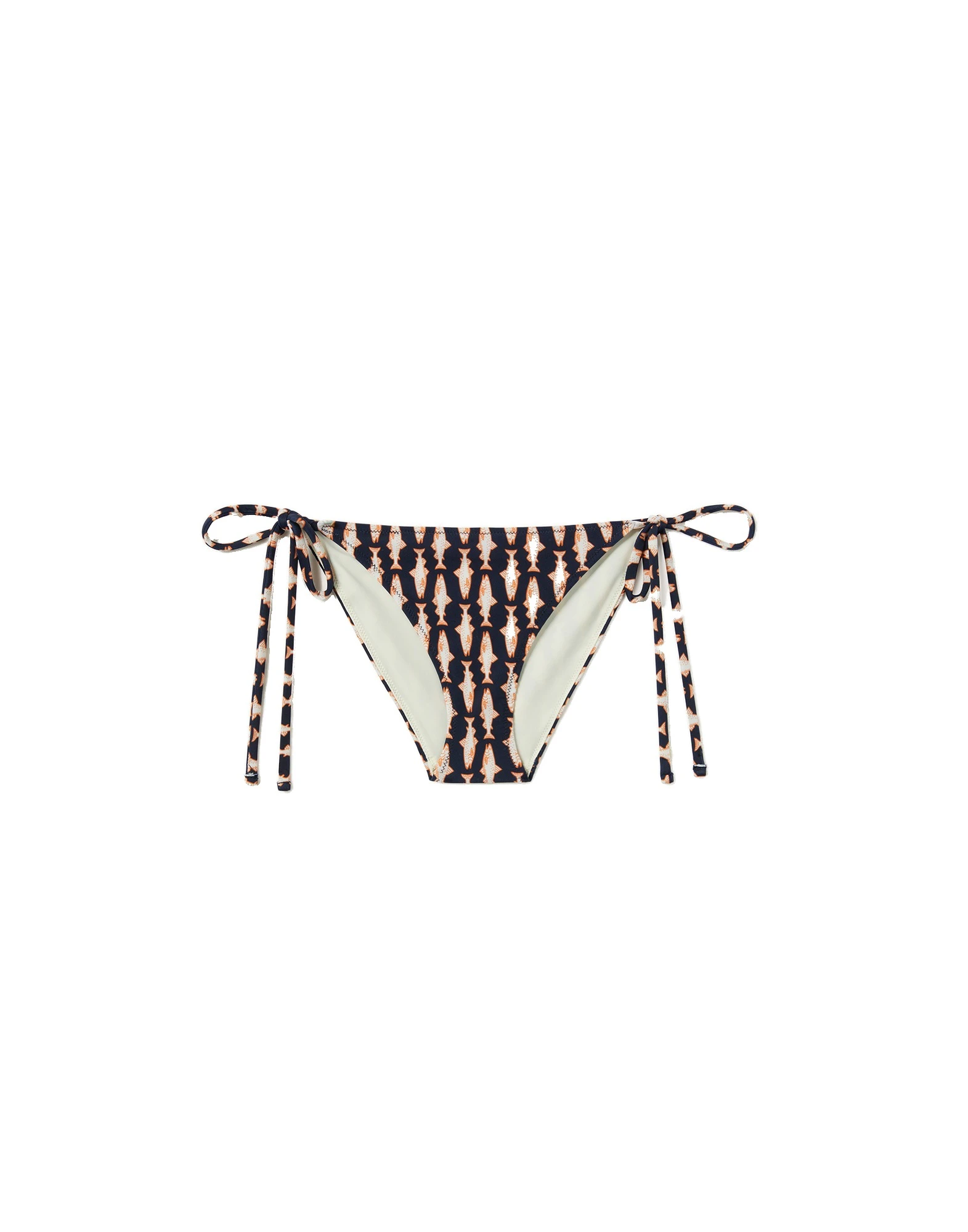 La DoubleJ String Bikini Bottom in Pesciolini Blue La DoubleJ String Bikini Bottom in Pesciolini Blue