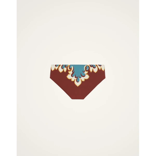 La DoubleJ Sunset Bikini Bottom in Palazzo Chocolate, view 5
