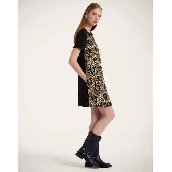 La DoubleJ Super Mini Swing Dress in Black, view 2