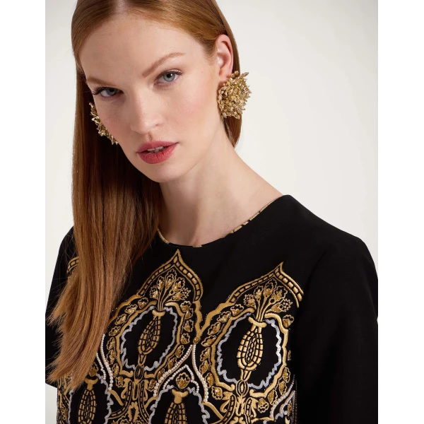 La DoubleJ Super Mini Swing Dress in Black, view 5
