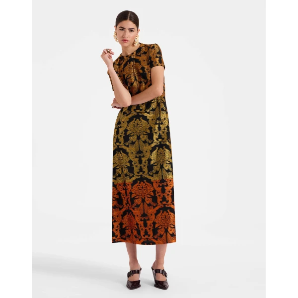 La DoubleJ Super Swing Dress in Cherubs Multicolor, view 2