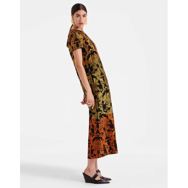 La DoubleJ Super Swing Dress in Cherubs Multicolor, view 4