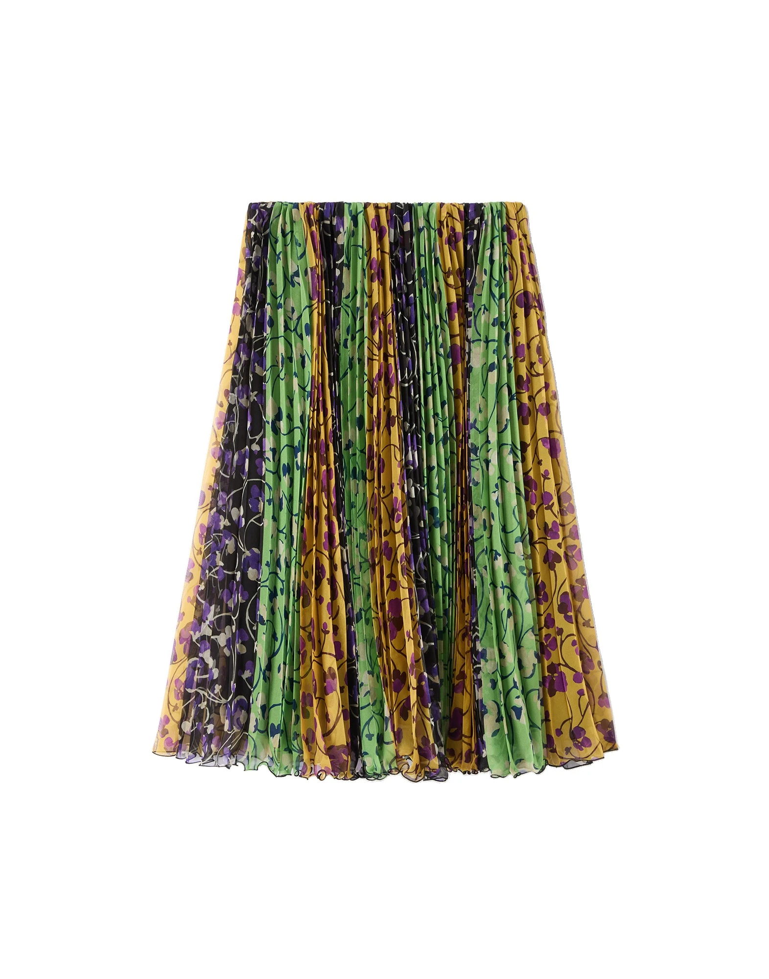 La DoubleJ Supremes Skirt in Honeysuckle Tricolor Yellow La DoubleJ Supremes Skirt in Honeysuckle Tricolor Yellow