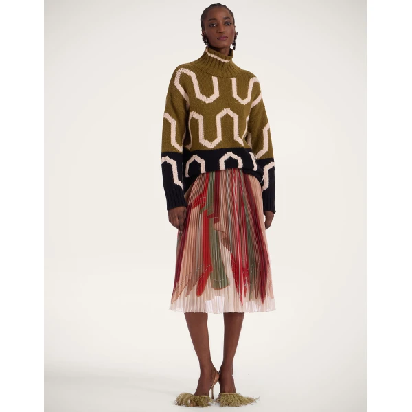 La DoubleJ Supremes Skirt in Twist Multicolor, view 5