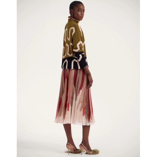 La DoubleJ Supremes Skirt in Twist Multicolor, view 6