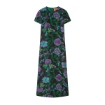 La DoubleJ Swing Dress in Botanical Black at Luxury Shoes 