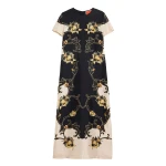La DoubleJ Swing Dress in Buttercup Black at Luxury Shoes 