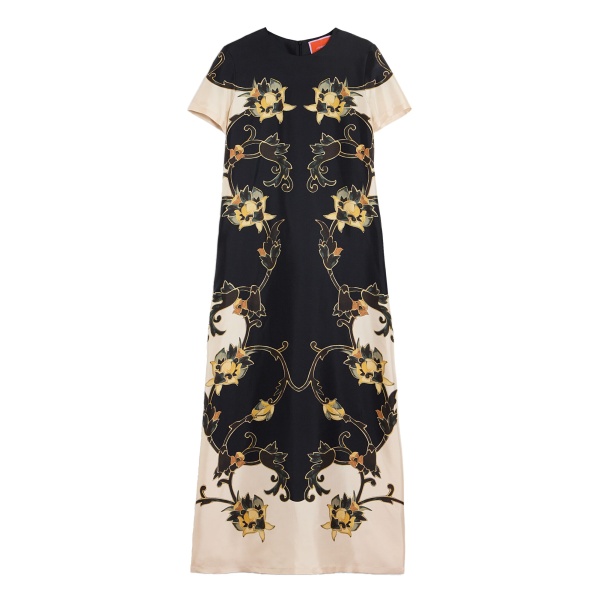 La DoubleJ Swing Dress in Buttercup Black at Luxury Shoes 