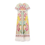 La DoubleJ Swing Dress in Tulip Green at Luxury Shoes 