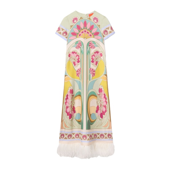 La DoubleJ Swing Dress in Tulip Green at Luxury Shoes 