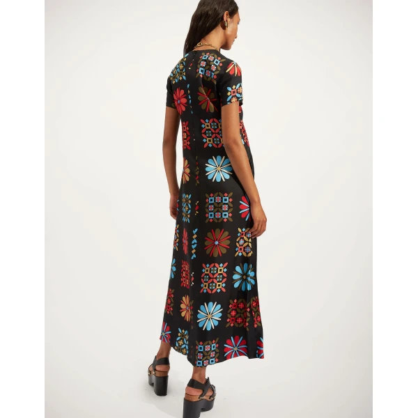 La DoubleJ Swing Dress in Vetrata Grande, view 3