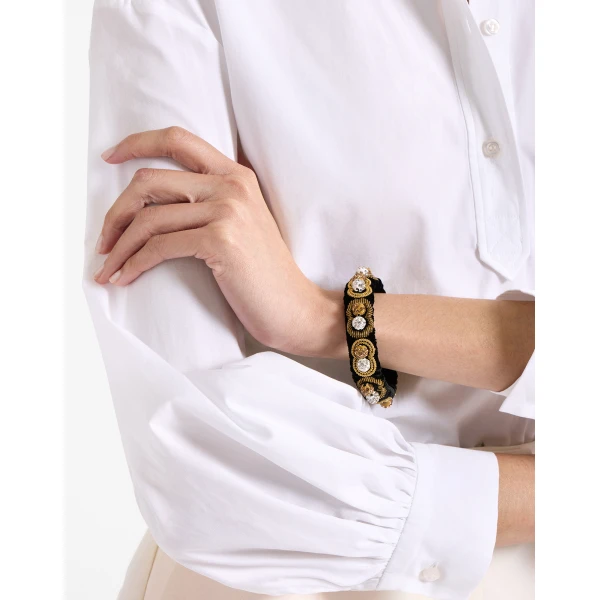 La DoubleJ Tesoro Bracelet in Black, view 3