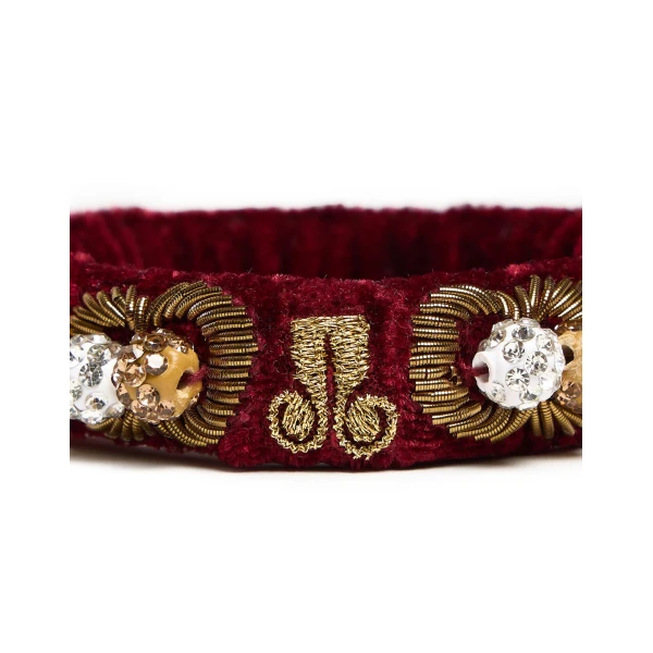 La DoubleJ Tesoro Bracelet in Burgundy, view 3
