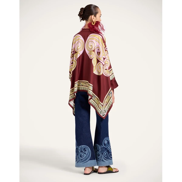 La DoubleJ The Cropped Flare Jean in Kells Indigo at Luxury Shoes 