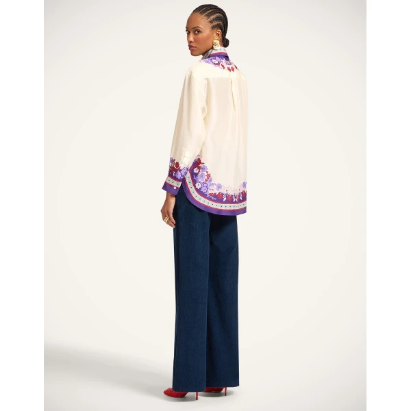 La DoubleJ The Flare Pants in Navy, view 3