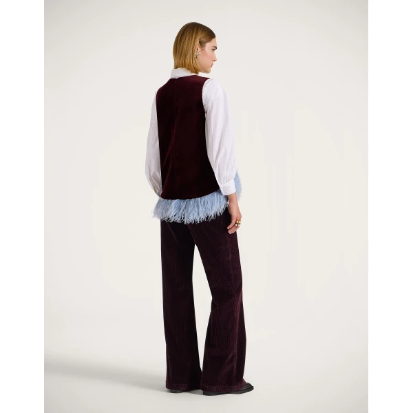 La DoubleJ The Flare Pants in Purple, view 3