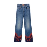 La DoubleJ The Tomcat Roller Jeans in Deep In The Pacific Blue Top