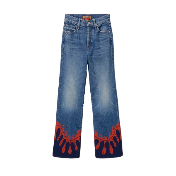 La DoubleJ The Tomcat Roller Jeans in Deep In The Pacific Blue Top