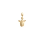 La DoubleJ Turtlair Charm in 24K Gold Plate La DoubleJ Turtlair Charm in 24K Gold Plate