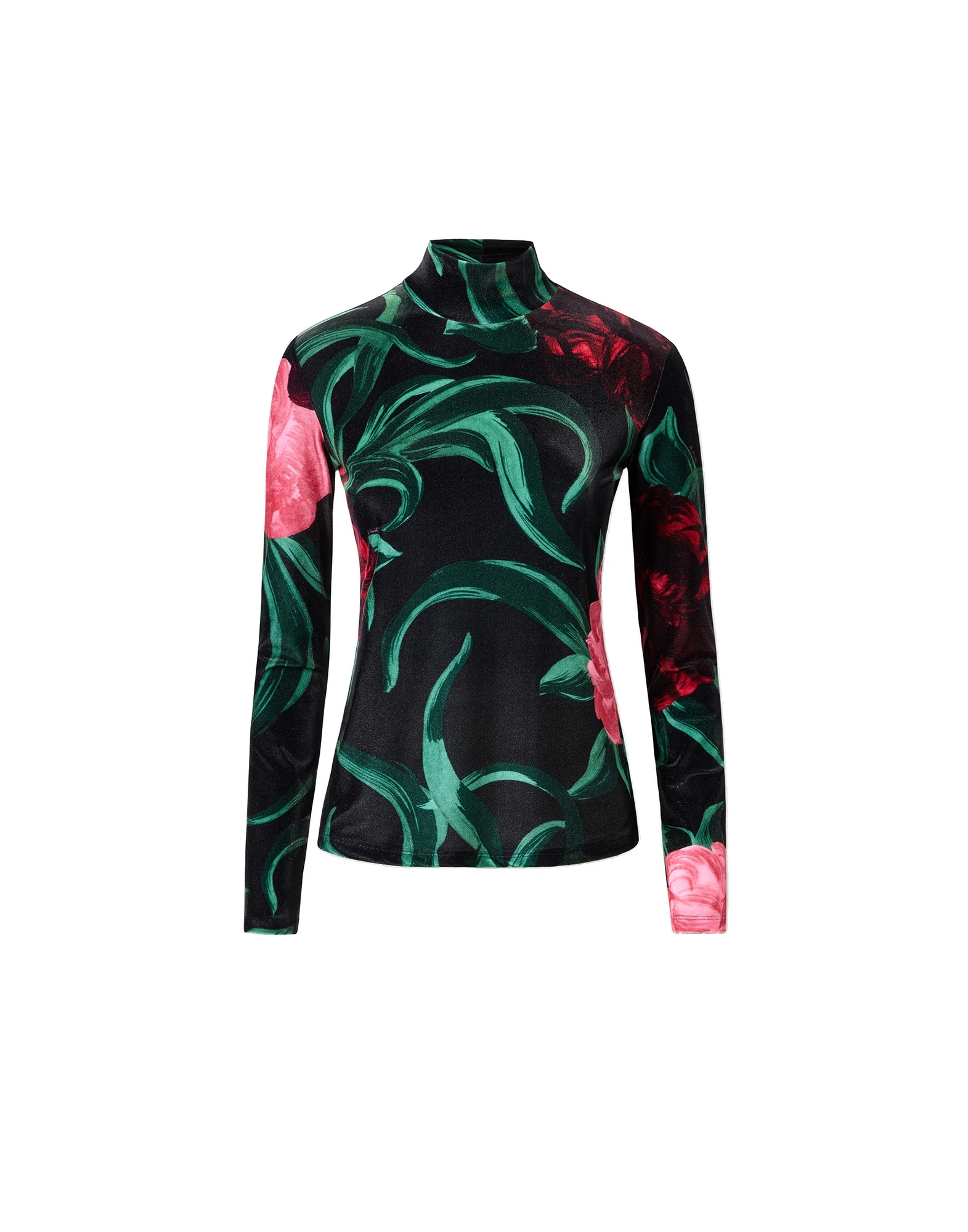 La DoubleJ Turtleneck in Peony Black La DoubleJ Turtleneck in Peony Black Top