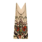 La DoubleJ Twirling Long Dress in Plume Ivory