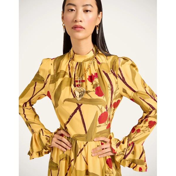 La DoubleJ Visconti Dress in Bamboo Yellow, view 6
