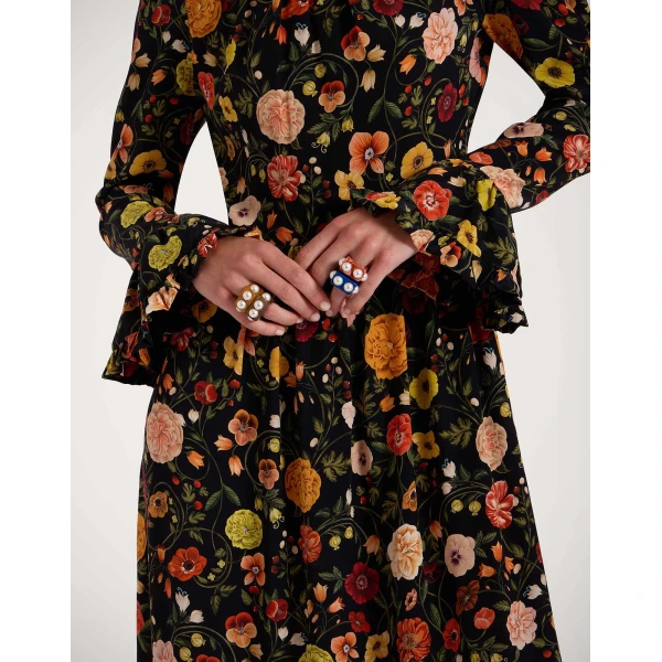 La DoubleJ Visconti Dress in Botticelli Black, view 5