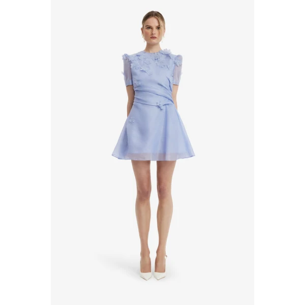 Elyse Petal Short Sleeve Mini Dress