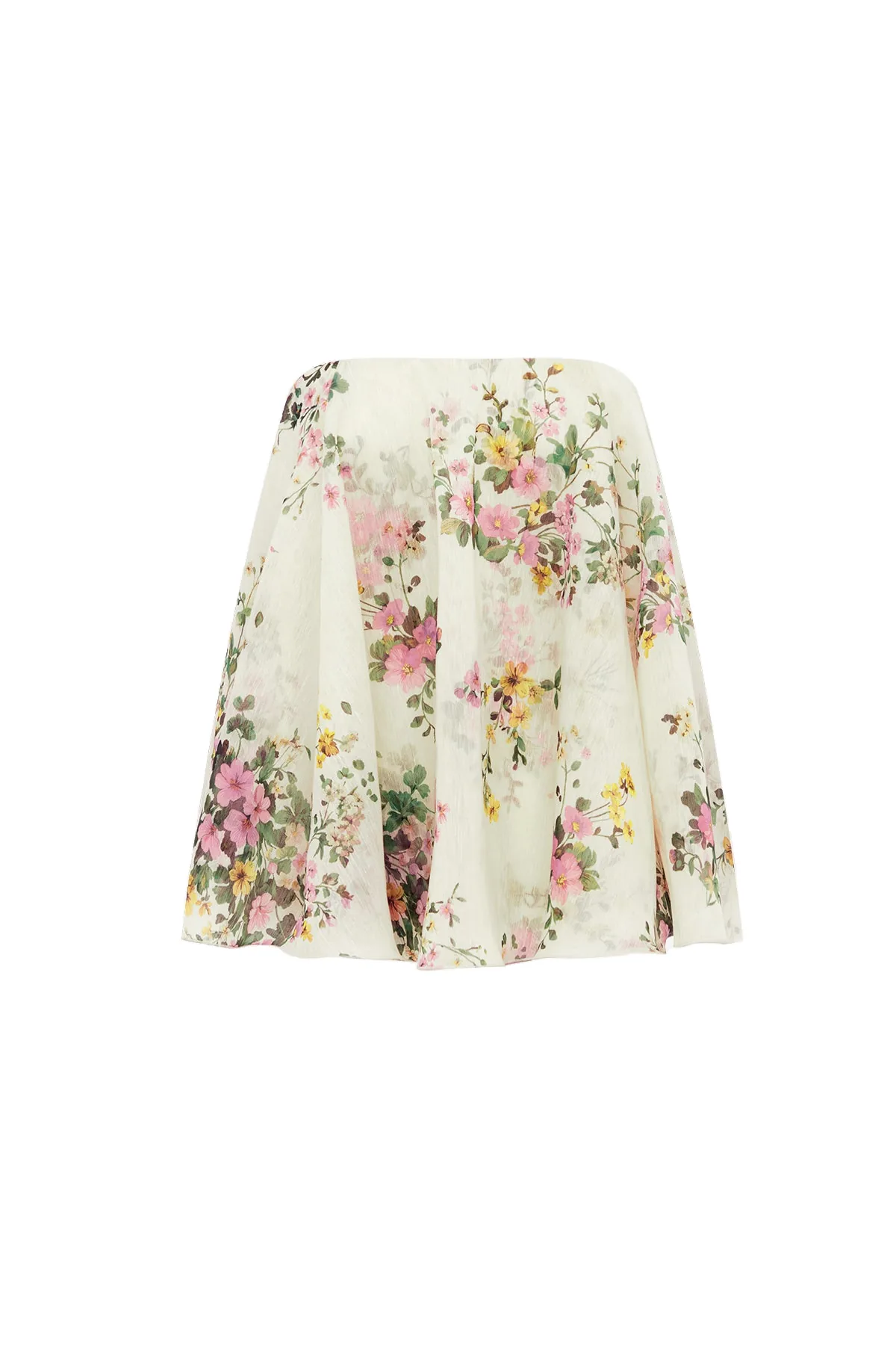Ixia Bustier Top in Posy Print in Snow