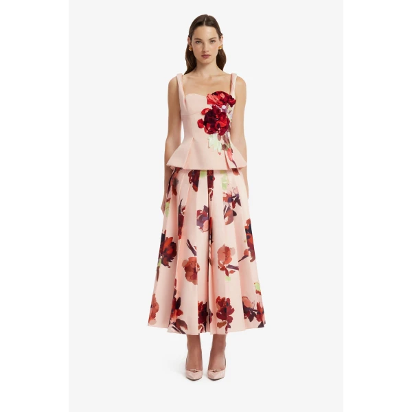 June Pleated Maxi Skirt
