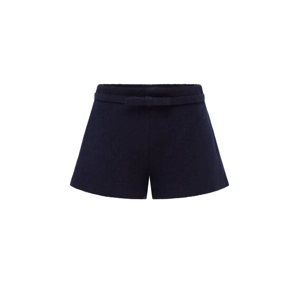 Olivianne Tweed Shorts in Midnight