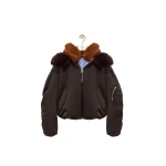 Loewe Bomber Jacket in Technical Shell, Brown | Jackets | Luxury Shoes 