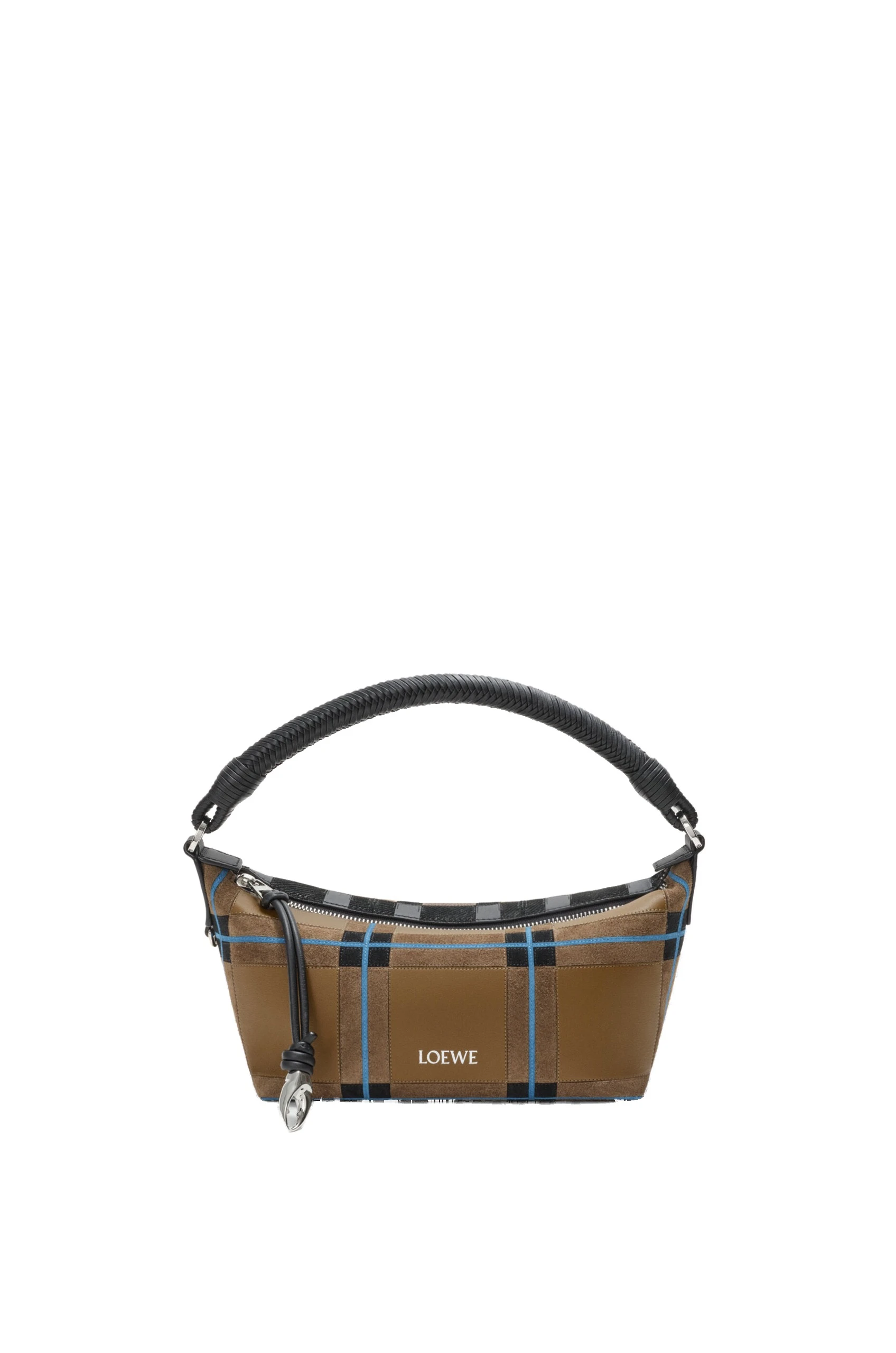 Loewe Cala Mini Bag in Check Intarsio, Brownish Green and Multicolour | Bags | Luxury Shoes Loewe Cala Mini Bag in Check Intarsio, Brownish Green and Multicolour | Bags | Luxury Shoes