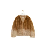 Loewe Cardigan in Shearling, Camel | Jackets | Luxury Shoes 