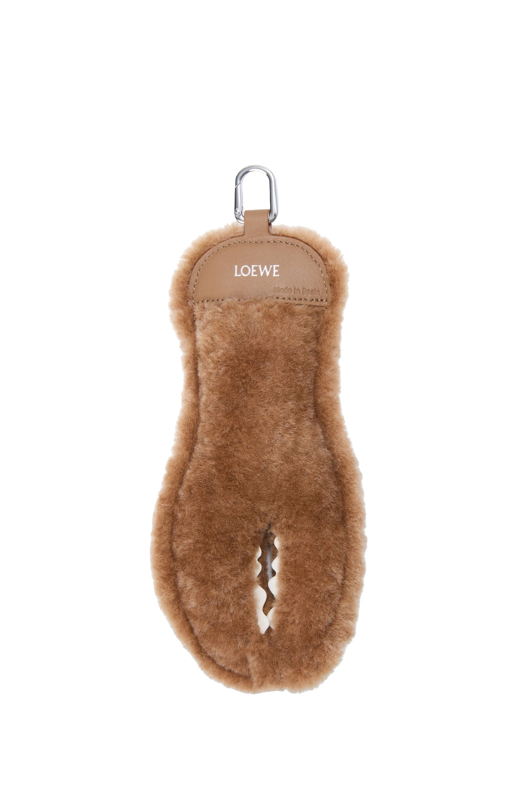 Loewe Claw Charm in Shearling and Lambskin, Beige | Bags | Luxury Shoes Loewe Claw Charm in Shearling and Lambskin, Beige | Bags | Luxury Shoes